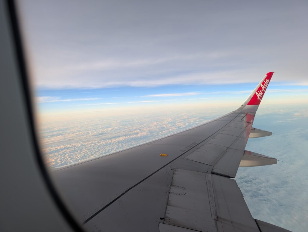 タイエアアジアの機体から