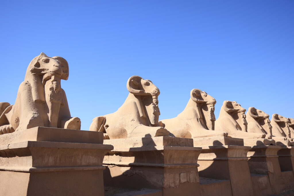 カルナック神殿のスフィンクス