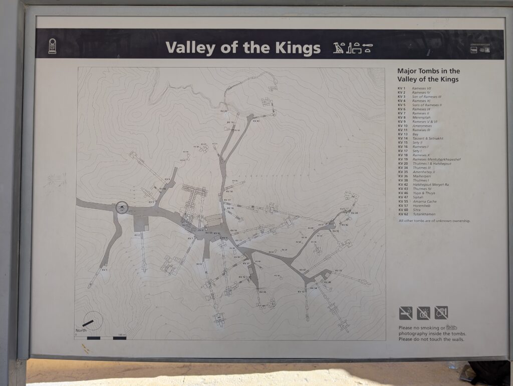 王家の谷マップ