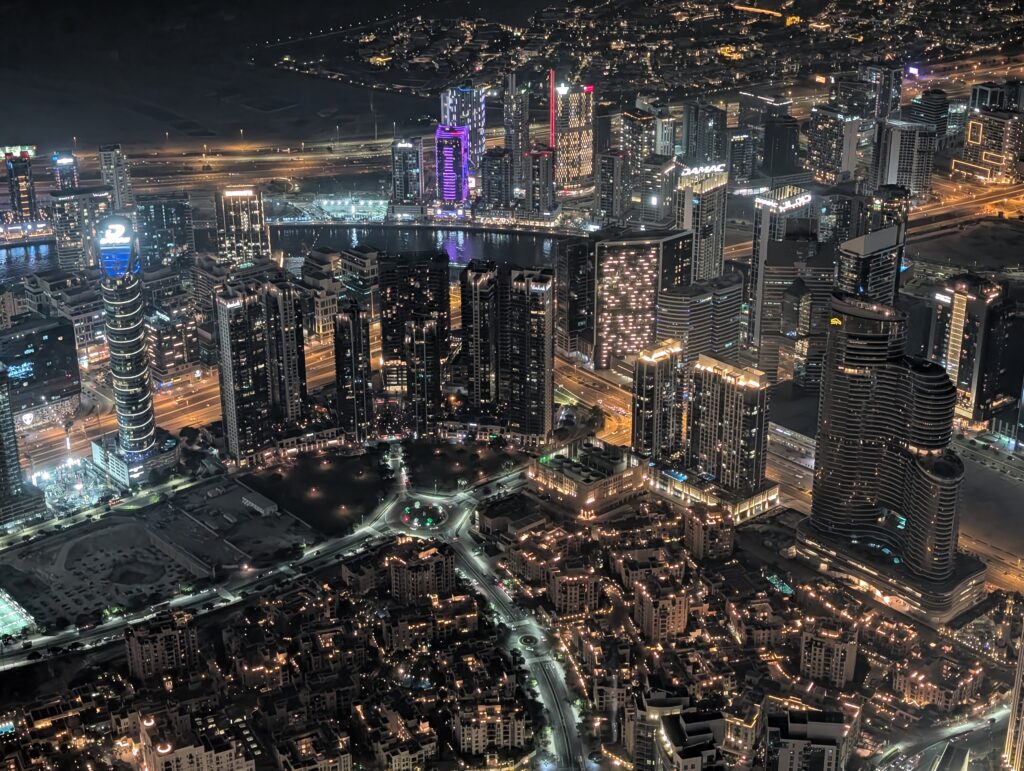 ブルジュハリファ148階からの絶景