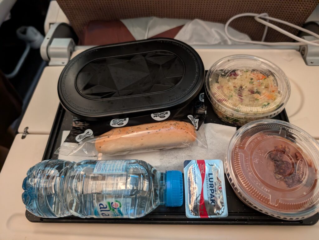 エティハド航空機内食