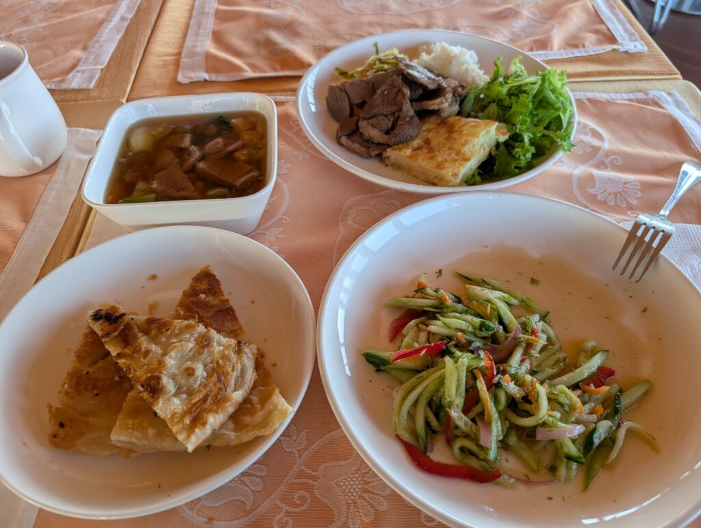 Kayak campでの昼食