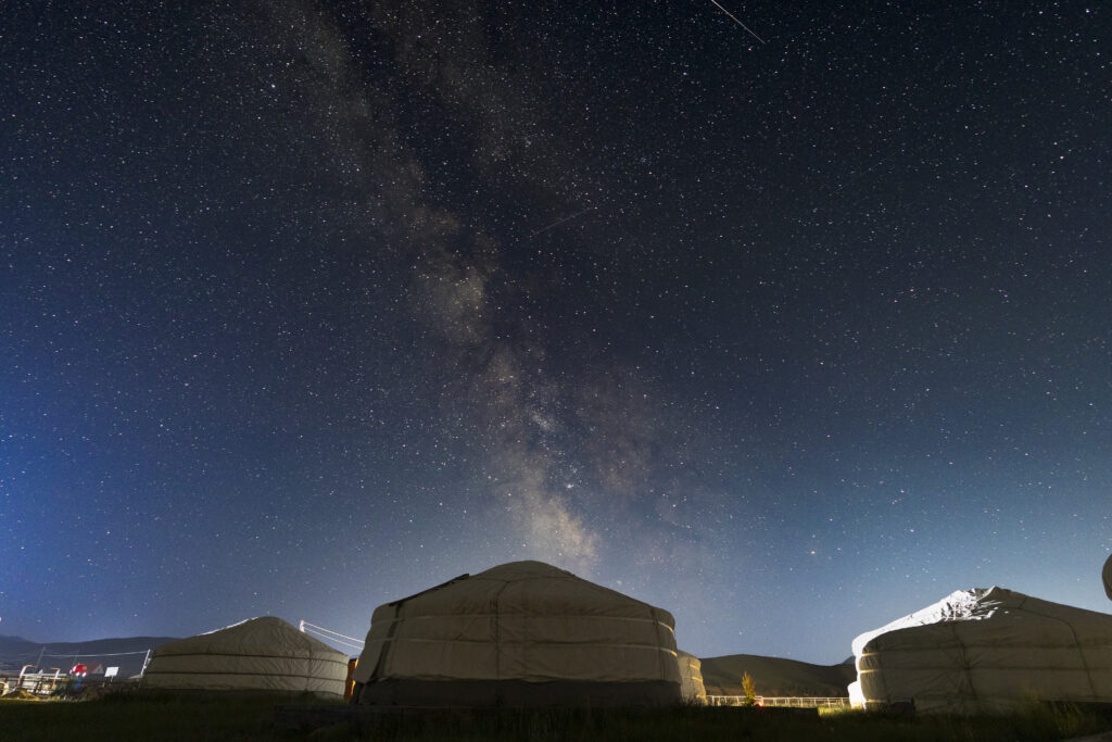 モンゴルの草原で撮影した星空・天の川