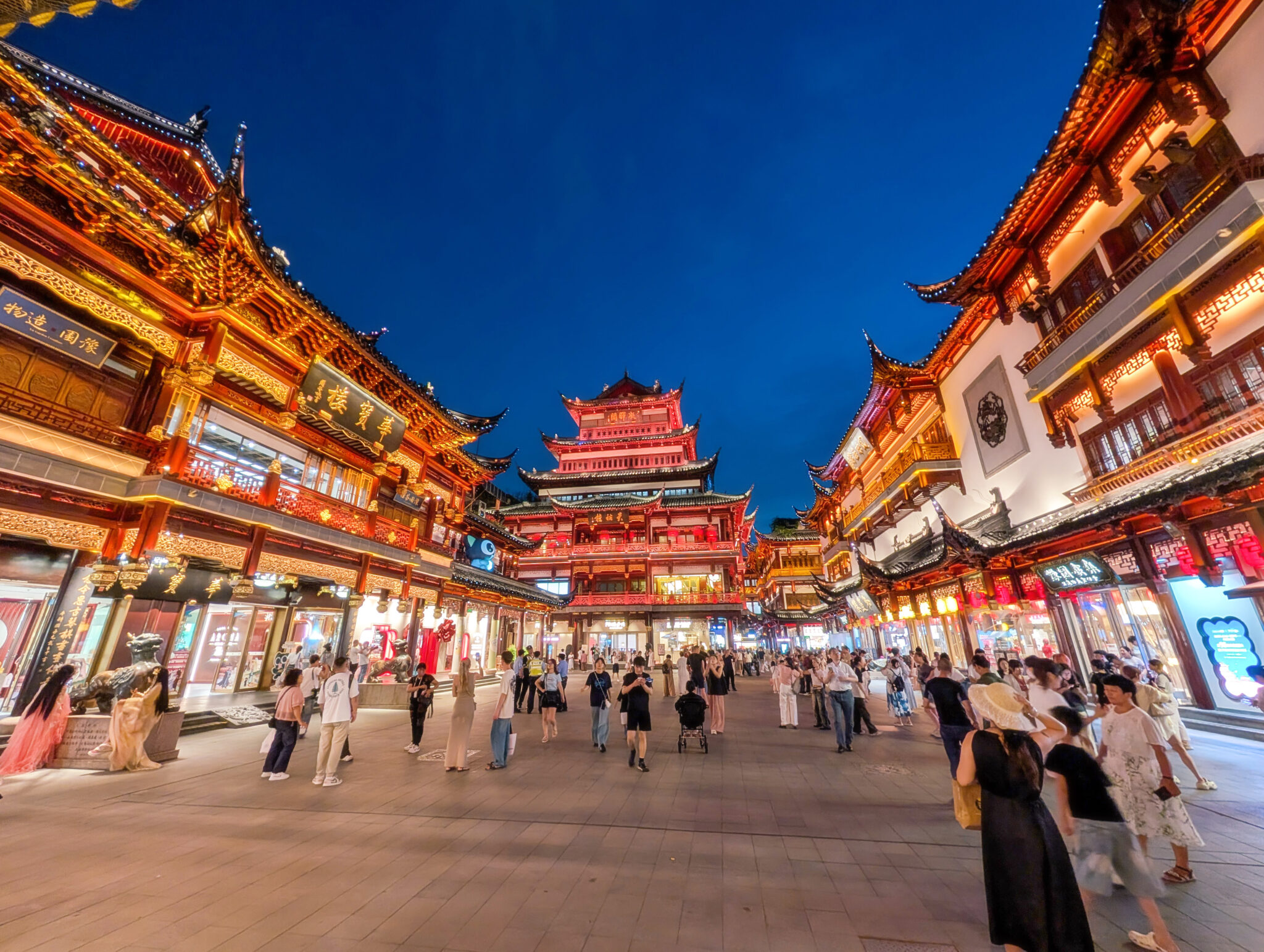 上海 夜の豫園