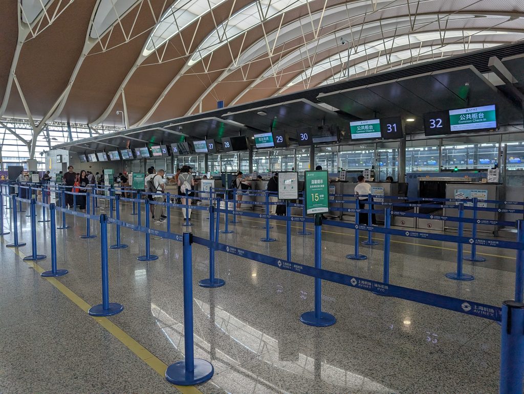 春秋航空発券カウンター