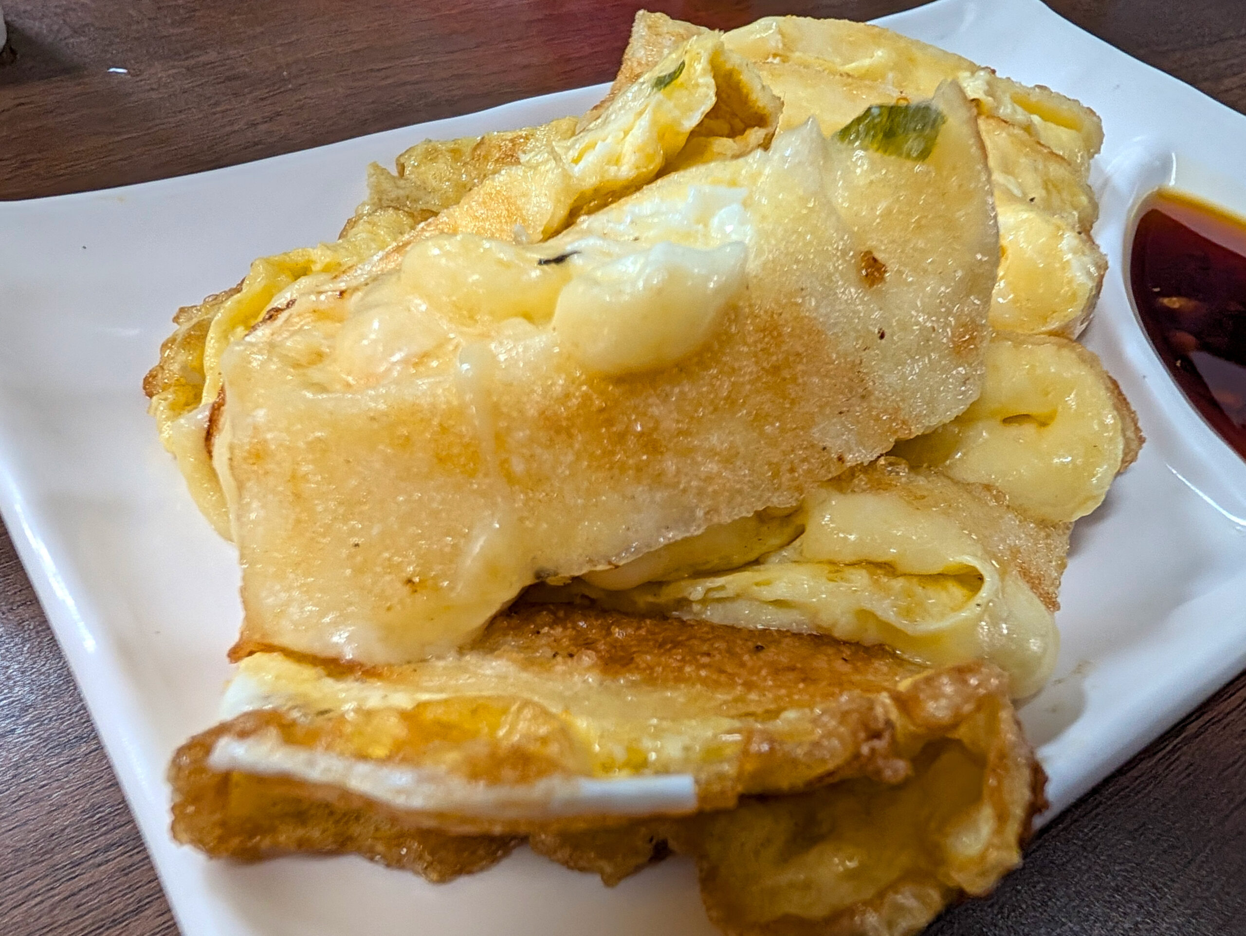 阿伯ㄟ明星早餐店（明星早餐店）のチーズダンピン